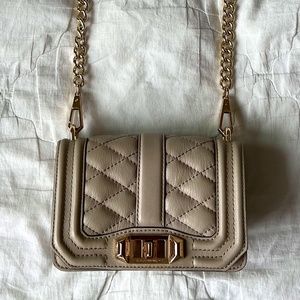 Rebecca Minkoff Chevron Quilted Small Love Crossbody bag